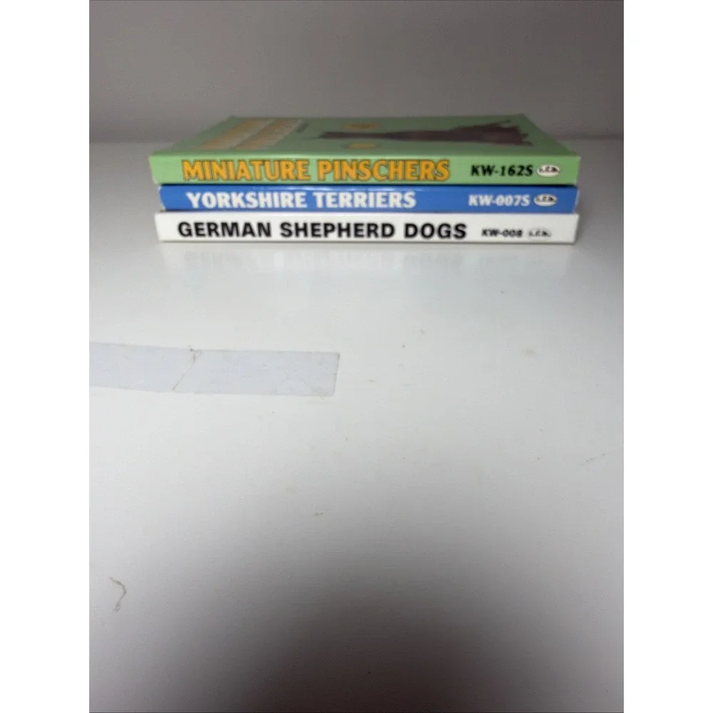Set Of 3 Vintage Dog Info Books Yorkshire T,‎ Mini Pin, German Kerry Donnelly